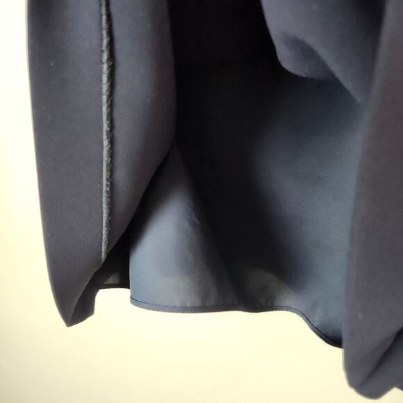 Theory Women's Sleeveless Lined Sheath Dress Navy Edge Trim Size 6 Knee Length - Picture 5 of 15